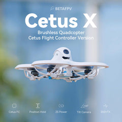 BETAFPV Cetus X FPV Kit with Cetus FC, Position Hold Function/3 Flight Modes with TX/DVR Goggles for FPV Beginner Flight Indoor Outdoor, FPV Simulator/DVR Recording/BETAFPV Configurator Supported, 2S RTF Kit