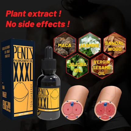 Penis Enlargement Oil, Penis Thickening Growth Increase Big Cock Enlargement For Men, Plus Size Pe-nis Faster Enlargement for Man Potency Growth Oil 10ML (1PC)
