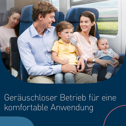 OMRON MicroAir U100 inhaler "GOOD" Stiftung Warentest 12/24, silent inhaler for home and on the go - For the treatment of respiratory diseases in adults and children
