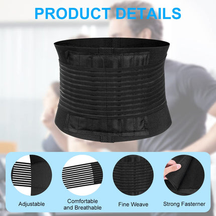 ACWOO Back Brace Back Support Belt for Men and Women, Breathable Back Belt, Back Support for Sports Back Brace Relieves Back, Anti-Sweat Lumbar Belt Back Support Belt (M)