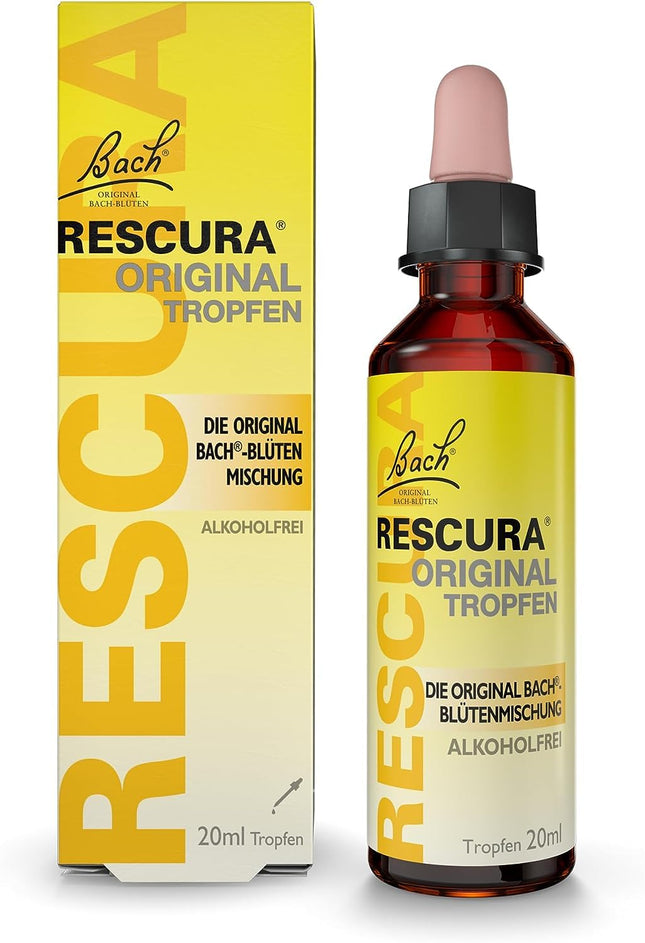 Original Bach RESCURA Drops alcohol-free: (formerly Rescue) Bach flower mixture, 20ml