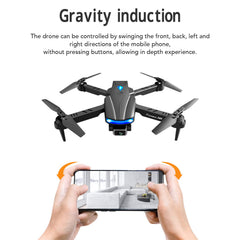 Foldable Drone with 4K HD Dual Camera for Adults, Altitude Hold, Headless Mode, Gravity Sensing, Camera Drones for Adults/Beginners, Gifts for Girls/Boys