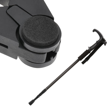 OTOTEC 2 pieces walking stick holder for table black 5.2x4.7cm height 2.1cm ideal for tube diameters from 1.6cm to max. 2.5cm table clamps