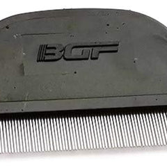 Lice comb, nit comb made of stainless steel, extra fine for babies, children, adults and pets (1 pack - black, extra fine)