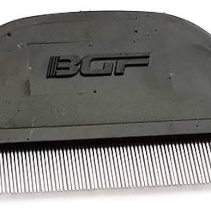 Lice comb, nit comb made of stainless steel, extra fine for babies, children, adults and pets (1 pack - black, extra fine)