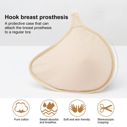 Breast Prosthesis Bag, Silicone Breast Prosthesis Mastectomy Protective Cover, Soft Cotton Mastectomy Prosthesis Breast Sleeve Bag (Right 6007706 00 D)