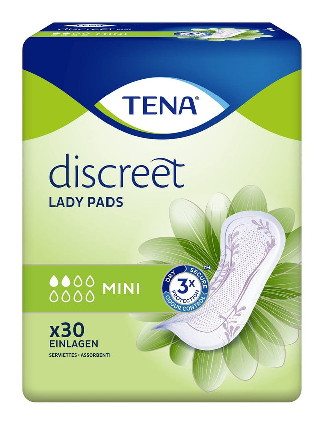 TENA LADY Discreet pads mini 6x30 pieces