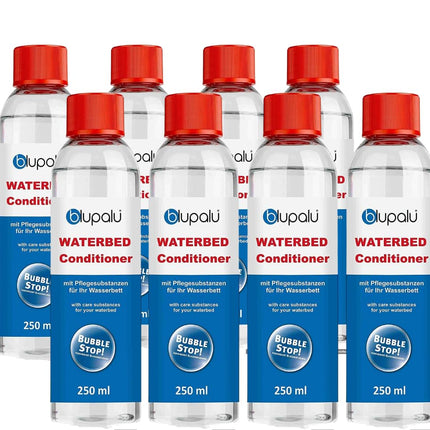 blupalu Waterbed Conditioner 8x 250ml I Conditioner for Waterbeds I Waterbed Accessories with Bubble Stop