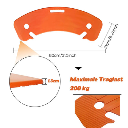 Slide board for wheelchair users, patient lift slide board, transfer board, transfer of patients or handicaps from the wheelchair to bed, to the toilet, to the bathtub (orange)