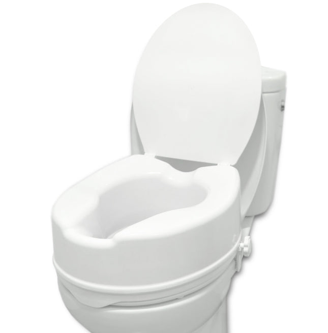 PEPE Mobility - Raised Toilet Seat with Lid 15cm, White