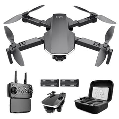 tech rc drone with camera HD 1080P with carrying bag for adults for outdoors RC quadrocopter foldable drone remote controlled 2 batteries 26 min. long flight time WLAN photo live video transmission for beginners