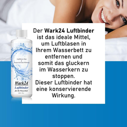 Wark24 Air Binder Bubble Stop 400g - Air Bubble Stop for Waterbed Mattresses - Preservative Effect - Air Binding in Waterbeds (2-Pack)