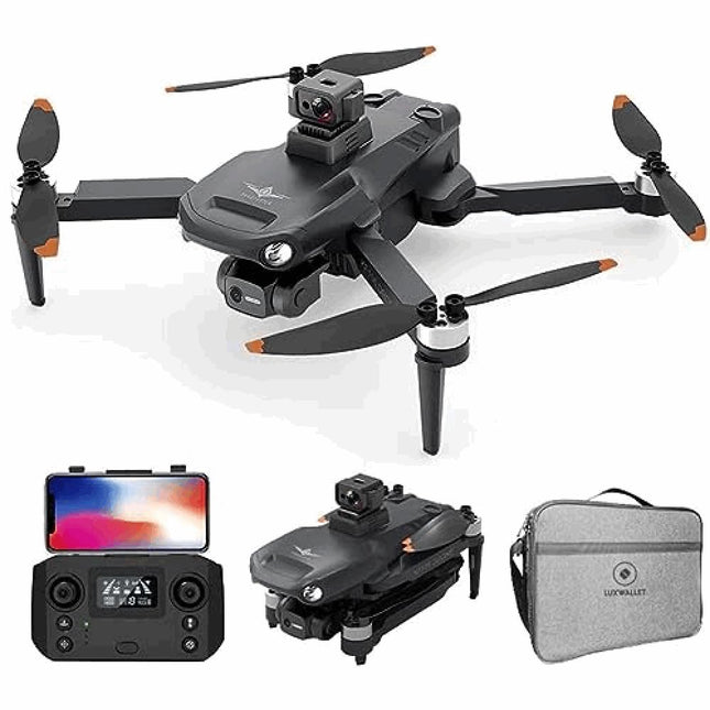 LUXWALLET Libra X Dodge - Obstacle Avoidance Sensor - Drone Quadcopter - 30Km/h - WiFi GPS 1.2KM - 3-Axis Gimbal - Full HD Camera