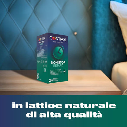 CONTROL RETARD natural latex condoms with delayed release – 24 pieces.