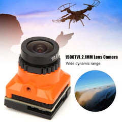 Camera High Definition 1500Tvl 2.1mm Lens OSD For Quadcopter Drone Orange Fpv Cam