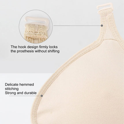 Breast Prosthesis Bag, Silicone Breast Prosthesis Mastectomy Protective Cover, Soft Cotton Mastectomy Prosthesis Breast Sleeve Bag (Right 6007706 00 D)