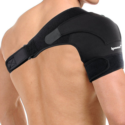 ipow Adjustable Shoulder Support Neoprene Shoulder Brace Strap Shoulder Protector for Sports Injuries Shoulder Pain Relief Unisex Fits Left or Right Shoulder Size M