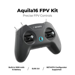 BETAFPV Aquila16 FPV Kit with LiteRadio 2 SE Transmitter for Simulator, VR03 Goggles with DVR Recording Function, 3 Flight Modes, Supported 1S RTF Kit for FPV Beginners for Indoor and Outdoor Flying