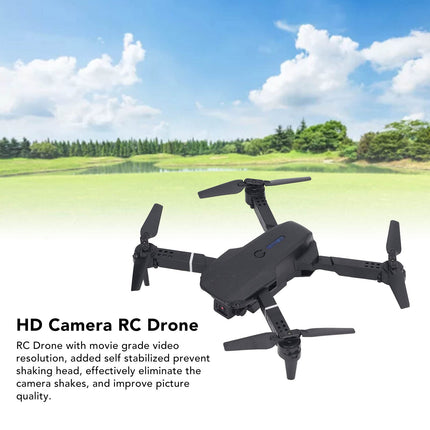 Drones with Camera for Adults, 4-Axis RC Drone, Foldable RC Quadcopter, Toy Gifts for Boys and Girls, Hovering with High Positioning, Dual Camera