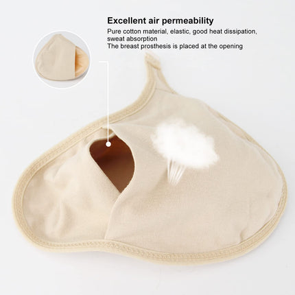 Breast Prosthesis Bag, Silicone Breast Prosthesis Mastectomy Protective Cover, Soft Cotton Mastectomy Prosthesis Breast Sleeve Bag (Right 6007706 00 D)