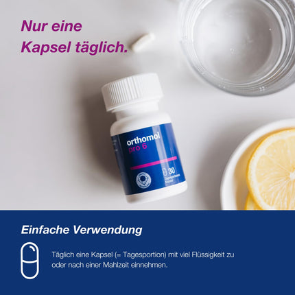 Orthomol Pro 6 - with a combination of selected intestinal symbionts and vitamin C, 30 daily portions