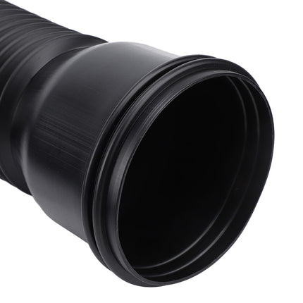 Rain Gutter Downspout Extension, Flexible Downspout Extension, Diverter, PE, Extendable Drain Extension for Villa Outdoor, Round, 20 to 59 inches (BLACK)