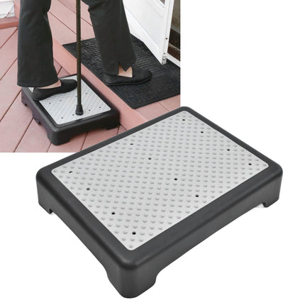 Non-slip half steps, step stool bathroom step bed footstool plastic stair aid mobility step half step stool, for adults elderly people