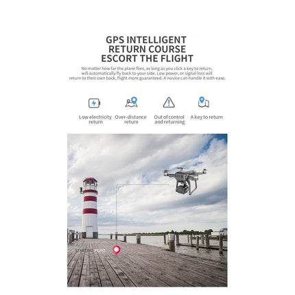 LUXWALLET Skyline² 5 GHz Professional Drone with True 4K Camera, GPS, Hanging Gimbal and Carrying Case, 30km/h-3km Distance, Black