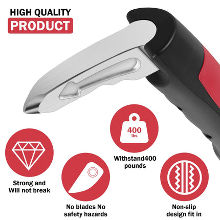 2 PCS Car Entry Aid for Seniors 180KG Load Capacity, Car Handle for Seniors with Car Safety Hammer Function, Non-Slip, Rustproof, Car Handle Car Exit Aid for All Types of Car Doors (Red)