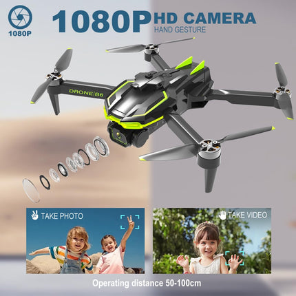 Drone with 1080P Camera for Kids and Adults with Brushless Motor, Foldable Quadcopter with WiFi Transmission, 35 mins Long Flight Time, Beginner Drone Toy Gifts for Boys Girls