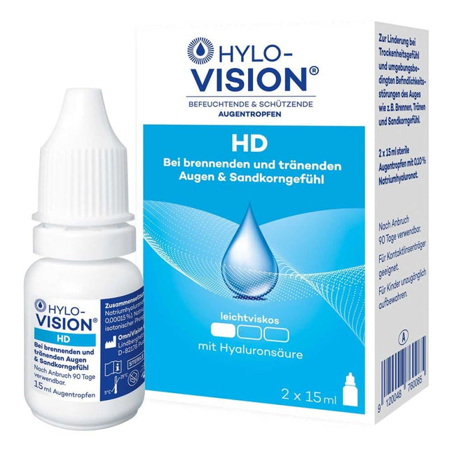 HYLO-VISION HD eye drops 2 x 15 ml
