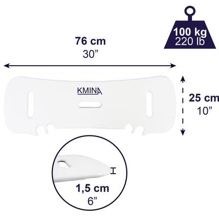 KMINA - Transfer board for wheelchair users, Easy Patient Transfer System, Slide Assist Device, Wheelchair to car, Mobility aid