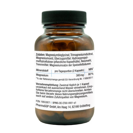Baldriparan® Magnesium – a high-dose premium complex with magnesium bisglycinate from the pharmacy. High bioavailability. Laboratory-tested, vegan, and free of artificial additives.
