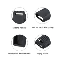PATIKIL Two-Way Radio Holder Silicone Walkie Talkie Protective Cases Rubber Soft Cover Black for PT-UV82 Radios