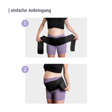 reer mama support belt | Comfortable, breathable pregnancy belt | with stepless Velcro fastener | extra long and comfortable