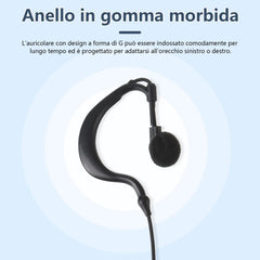 Tube Only Earpieces with 3.5mm Plug for Tube Earpiece, Outdoor Walkie Talkie 3.5mm/Two-Way Radio, Adapter Police Pinganillo Police (3 Pack)