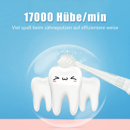 SEAGO SG-513 Electric Toothbrush for Children, Baby Toothbrush, Electric Toothbrush for Ages 0-3 Years with LED Light, Smart Timer, Waterproof IPX7 Sonic Toothbrush (Baby Blue)