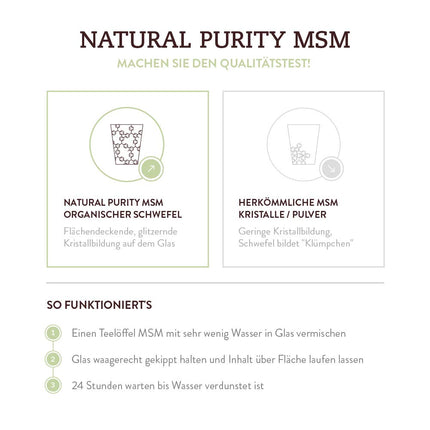 MSM Organic Sulfur Crystals (99.9% Methylsulfonylmethane) Natural Purity – 453g pure crystal form – higher bioavailability and higher dosage than capsules and powder
