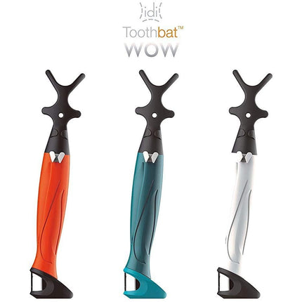 toothbat WOW dental floss holder for perfect mouth and tooth cleaning, interdental cleaning, oral hygiene, health care (orange)