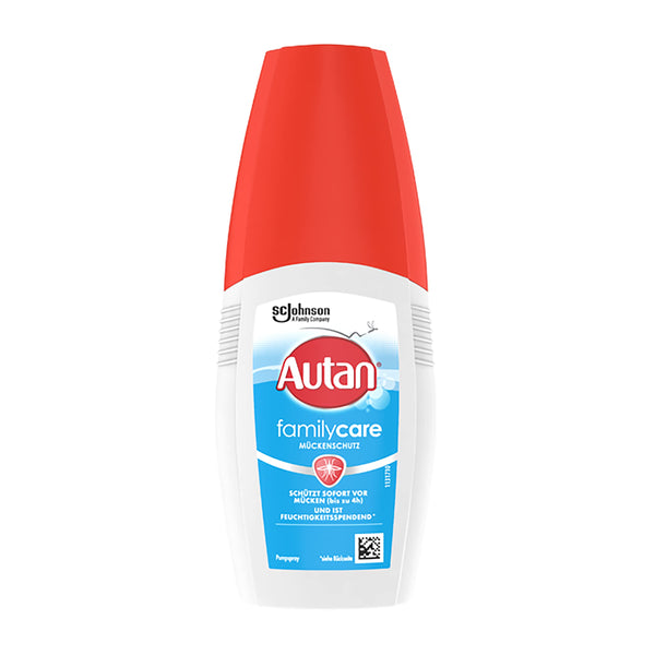 Autan Family Care Pump Spray Mosquito Repellent for the Family, with Aloe Vera, 100 ml