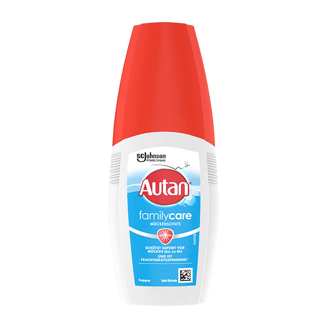 Autan Family Care Pump Spray Mosquito Repellent for the Family, with Aloe Vera, 100 ml