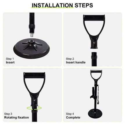 Bed riser, riser for seniors, adjustable height standing aid for sofa, with hand rest below, help to get up from the floor for seniors, stability standing aid &amp; supports, load capacity 90 kg (black)