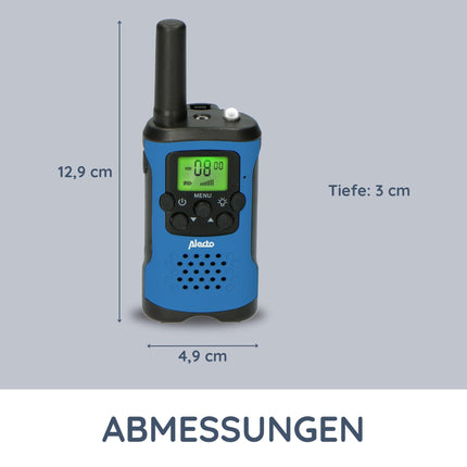 Alecto FR175BW - Walkie Talkies for children and adults - 2 radios with a range of 7 km - Blue