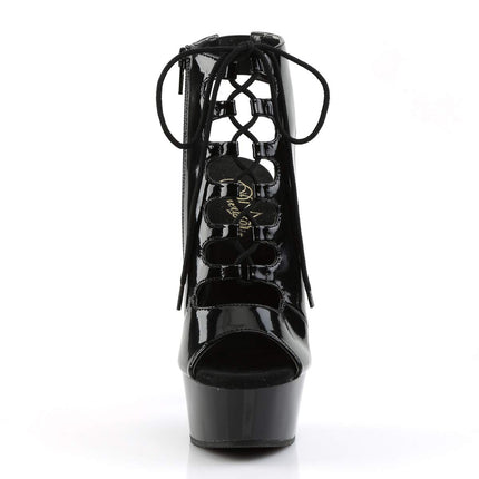 Pleaser Women's DELIGHT-600-20 Boots, Black (Black)
