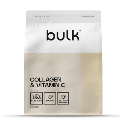 Bulk Collagen and Vitamin C Powder, 12,000 mg per serving, Hydrolyzed Collagen Peptides, Type 1 and Type 3, Mango, 500 g