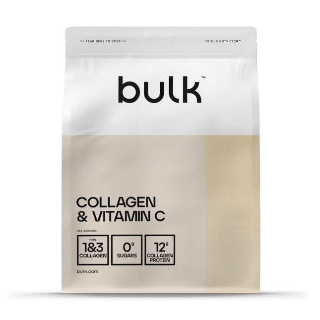 Bulk Collagen and Vitamin C Powder, 12,000 mg per serving, Hydrolyzed Collagen Peptides, Type 1 and Type 3, Mango, 500 g