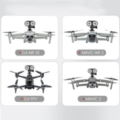 Asixxsix Drone Night Flight Lights, 4 Modes, Drone Flash Light, Universal Type for Conversion Upgrade, Owl, Drone Searchlight, Night Light, Powerful Battery, 135