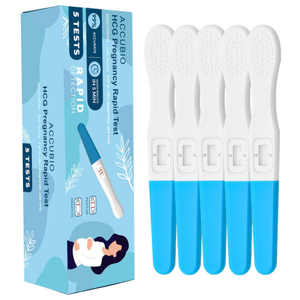 Pregnancy Test, Early Detection HCG Urine Midstream Test, Results within 5 Minutes, Over 99% Accurate Fertility Test, Pregnancy Test, 25mIU/ml, 5 Pack