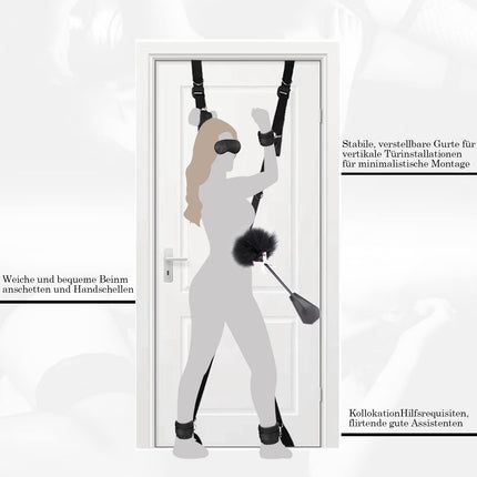 2023 New Love Swing Sex Swing Door Kit with Handcuffs Sex Bed Ankle Cuffs &amp; Eye Mask,BDSM Restraints Sex Set Bondage Set Restraint Set,BDSM Furniture Sex Furniture Sex Toys for Couples Extreme Sex