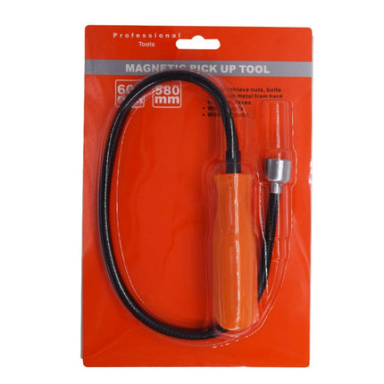Flexible Magnetic Lifter, Magnetic Rod Tool, Flexible Magnetic Rod 22-4/5 inch, 20 lb Pulling Force, Magnetic Snake Grabber, Useful for Hard-to-Reach Places, Sink Drains, Mechanics, Automobiles
